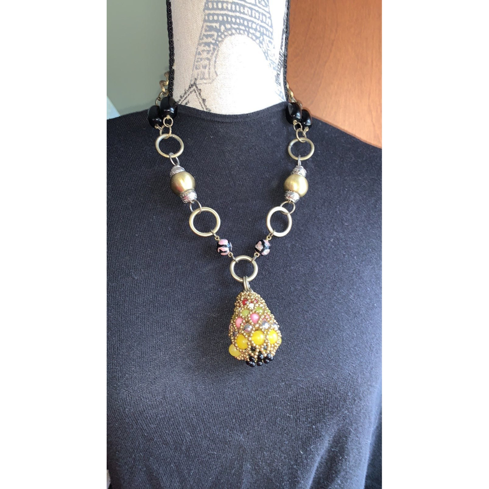 Anthroplogie Statement Necklace Spring - image 2